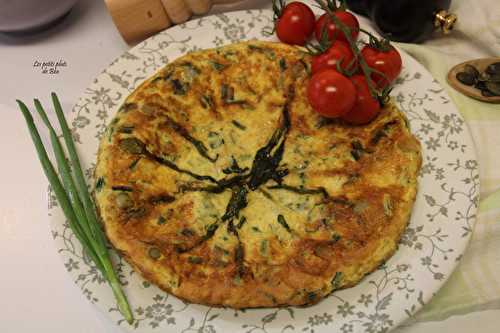 Omelette aux oignons nouveaux