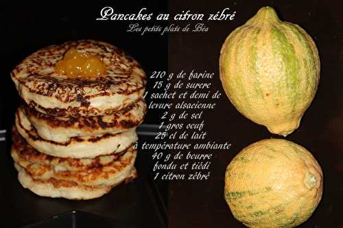 Pancakes au citron zébré