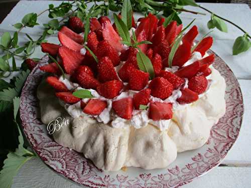 Pavlova aux fraises