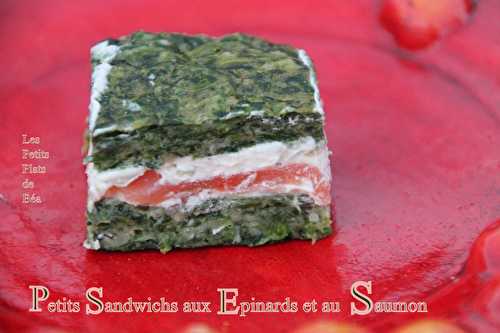 Petit sandwich aux épinards et au saumon fumé - Les petits plats de Béa