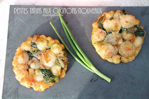 Petites tatins aux oignons nouveaux