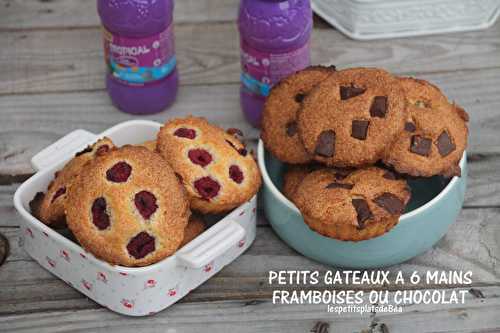 Petits gâteaux à 6 mains, framboises ou chocolat - Les petits plats de Béa