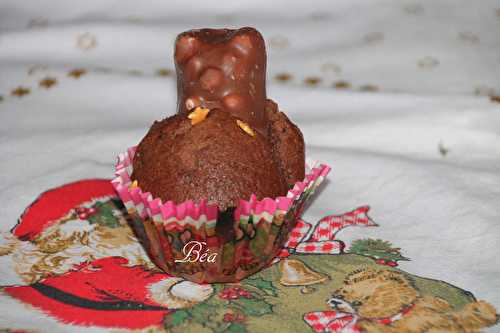 Petits gâteaux au yaourt au chocolat et oursons à la guimauve