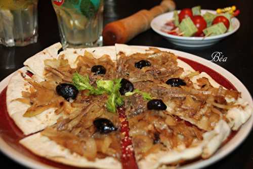 Piadine au fenouil façon pissaladière