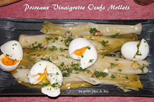 Poireaux vinaigrette et oeufs mollets