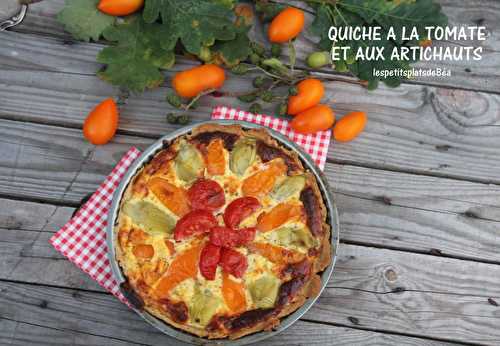 Quiche à la tomate et aux artichauts