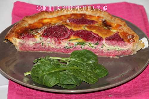 Quiche aux betteraves et aux noix