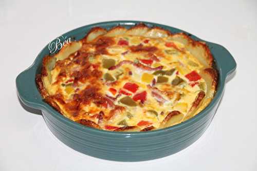 Quiche en croûte de pommes de terre