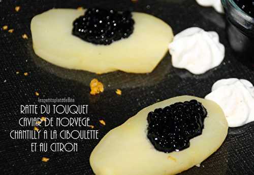 Rattes du Touquet, caviar de Norvège et chantilly à la ciboulette et au citron -  Norvège (2) Bergen