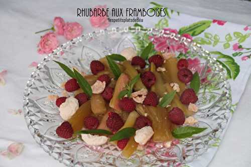 Rhubarbe aux framboises