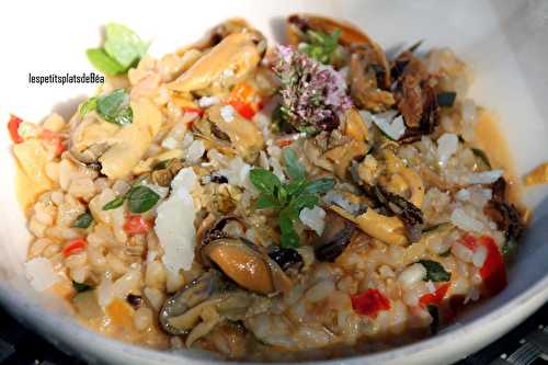 Risotto de céréales aux moules