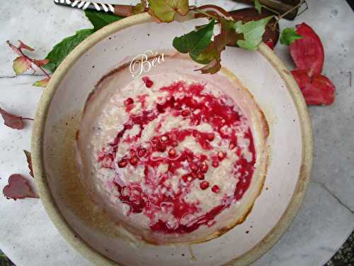 Riz au lait au jus de grenade pour un octobre rose