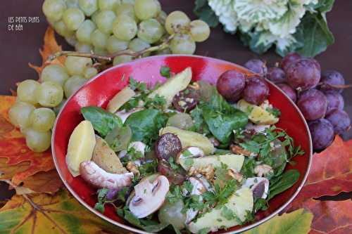 Salade d'automne aux raisins