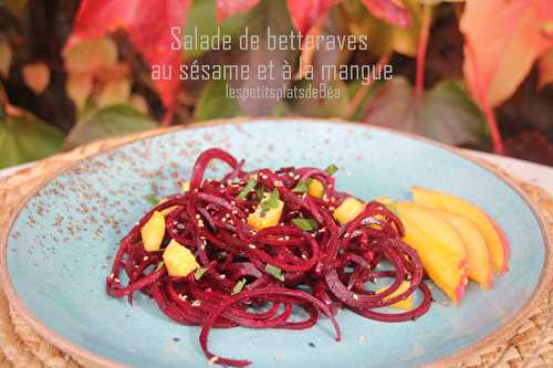 Salade de betteraves au sésame et à la mangue - Les petits plats de Béa