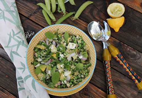 Salade de boulgour aux petits pois