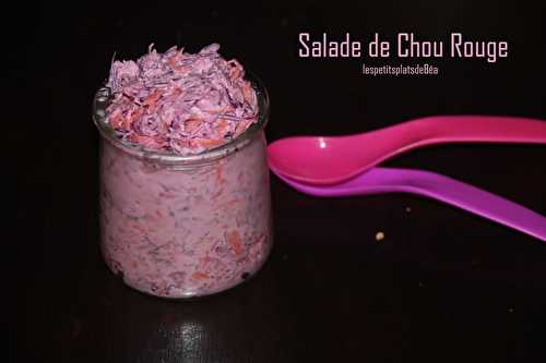 SALADE DE CHOU ROUGE pour un octobre rose