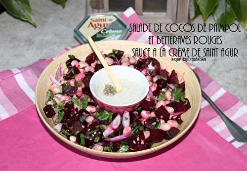 SALADE DE COCOS DE PAIMPOL ET BETTERAVES ROUGES SAUCE A LA CREME DE SAINT AGUR