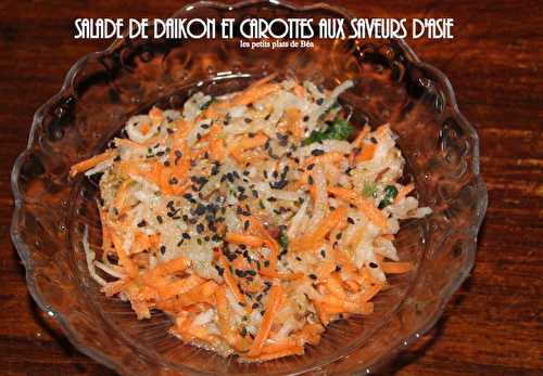 Salade de daïkon et carottes aux saveurs d'Asie - Les petits plats de Béa