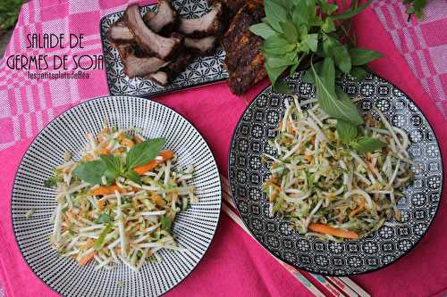 SALADE DE GERME DE SOJA AU BASILIC THAI