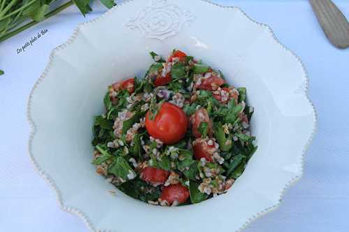 Salade de persil au boulgour brun