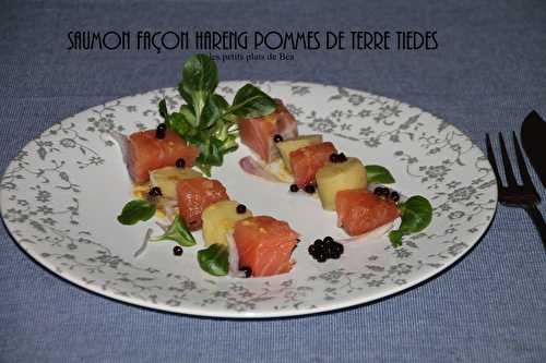 Saumon façon hareng et pommes de terre tiédes