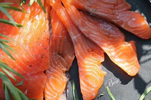 Saumon gravlax à l'estragon - Balade bretonne :Cap Coz et la côte de Bénodet