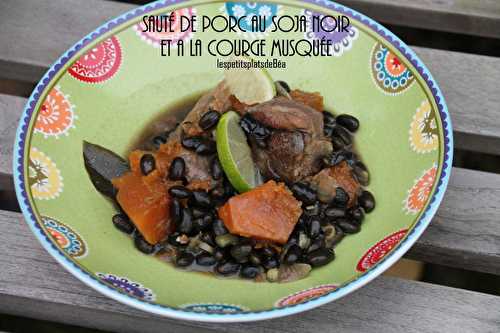 Sauté de porc aux grains de soja noir et courge musquée - Les petits plats de Béa