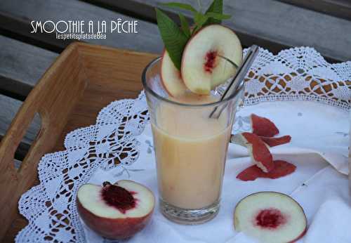 Smoothie à la pêche blanche