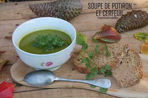 Soupe au potiron et au cerfeuil