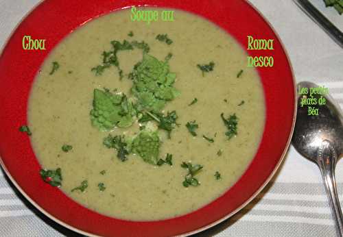 Soupe aux feuilles de chou romanesco - Les petits plats de Béa