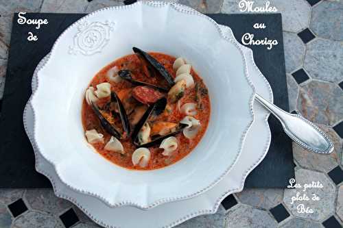 Soupe aux moules et au chorizo sauce rouille