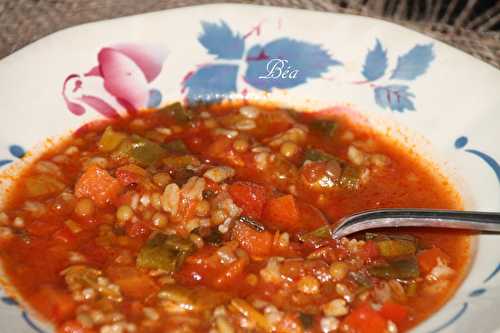 Soupe rustique aux fibres