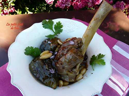Souris d'agneau aux figues et aux amandes   - Les petits plats de Béa