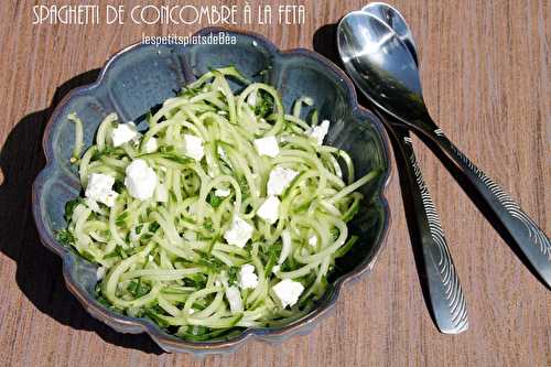 Spaghetti de concombre à la féta