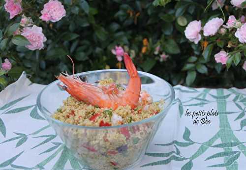 Taboulé d'orge aux crevettes - Chypre - Les petits plats de Béa