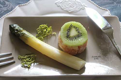 Tartare d'églefin au gingembre et au kiwi