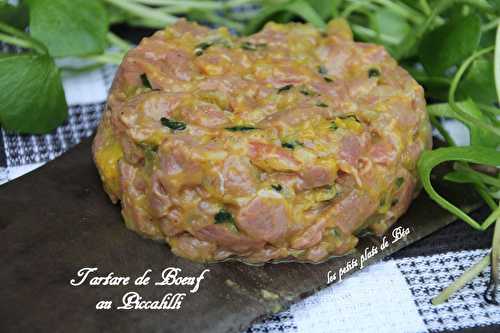 Tartare de boeuf au couteau au piccalilli - Belgique () Tournai