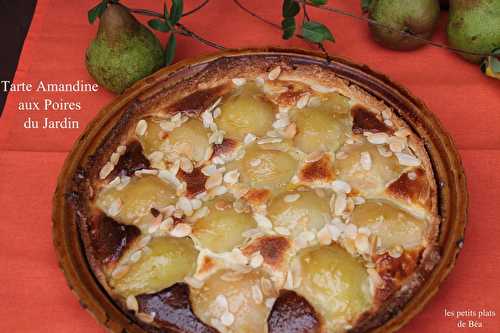 Tarte amandine aux poires du jardin