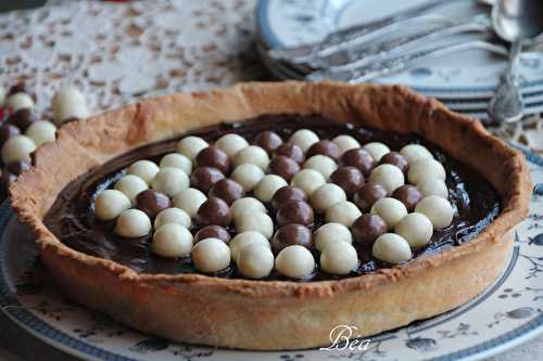 Tarte au chocolat et aux Kit Kat Ball