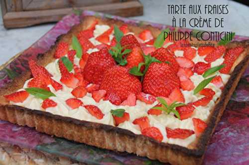 Tarte aux fraises à la crème de Philippe Conticini