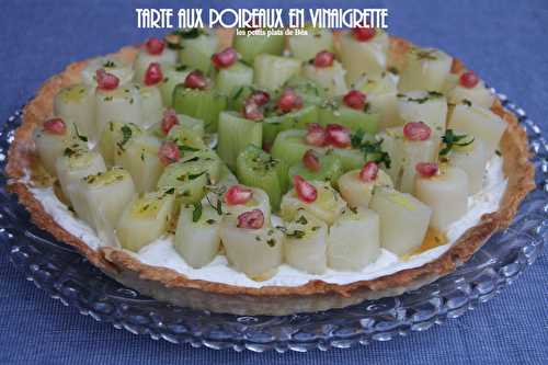 Tarte aux poireaux en vinaigrette