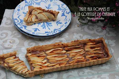 TARTE AUX POMMES ET A LA CONFITURE DE CHATAIGNE