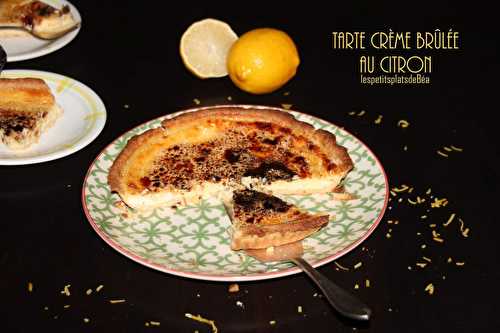 Tarte crème brûlée au citron