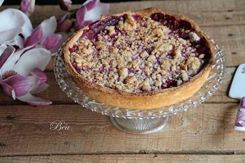 Tarte crumble aux framboises