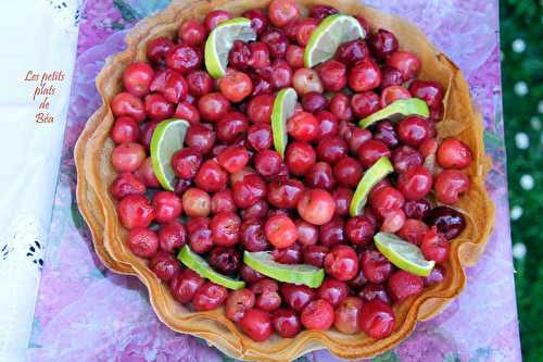 Tarte fine aux cerises