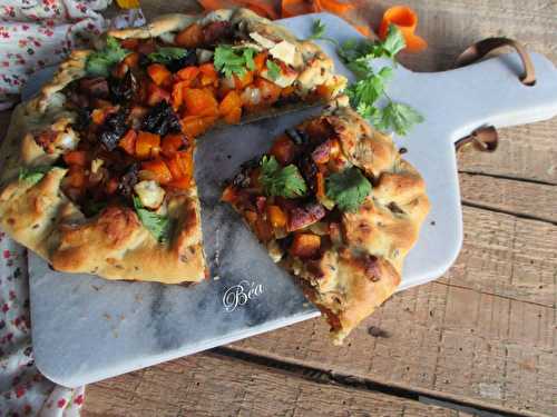 Tarte rustique aux carottes à l'orientale