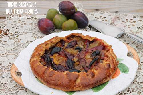 Tarte rustique aux deux prunes