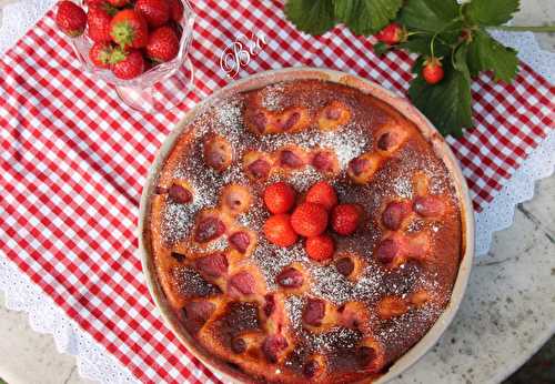 Tarte sans croute aux fraises