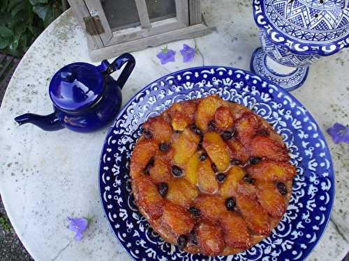 Tarte tatin aux nectarines et cranberries