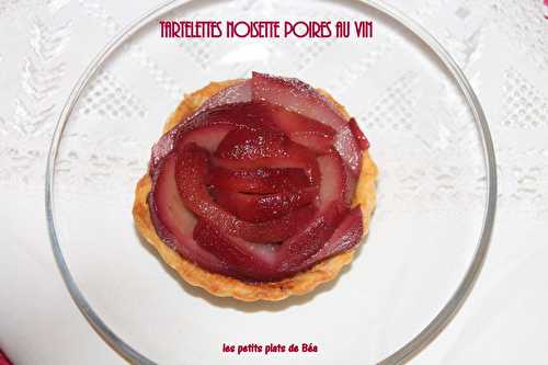 Tartelettes noisettes poires au vin